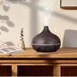 500ml Aroma Diffuser met Houtlook en Afstandsbediening – Ultrasone Luchtbevochtiger met LED Licht