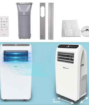 Mobiele Airconditioner 12000 BTU – 3-in-1 Koelen, Ventileren en Ontvochtigen met Uitlaatslang