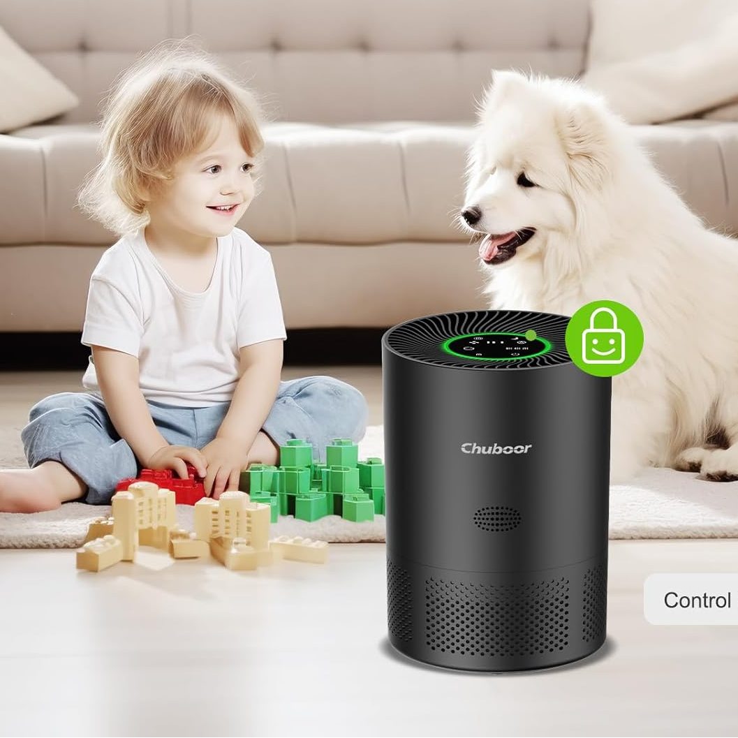 Slimme Luchtreiniger met HEPA Filter en App-bediening – Stil, Krachtig en Geschikt voor Huisdieren