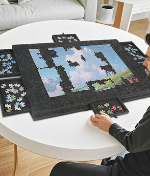 Puzzelbord met 6 Laden – Draagbare Puzzeltafel voor 1000 Stukjes