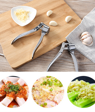 RVS Knoflookpers – Handmatige Knoflook Crusher en Squeezer voor Keuken