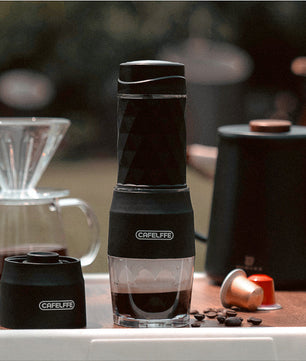 Draagbare 3-in-1 Espressomaker voor Capsules en Gemalen Koffie