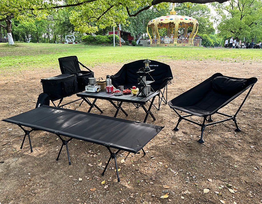Ultralicht Opvouwbaar Campingbedje – Duurzaam Aluminium en Mesh Ligbed voor Reizen, Kamperen en Backpacken