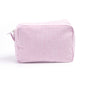 Seersucker Make-up Tas met Ruches – Gestreepte Cosmetische Reistas met Rits