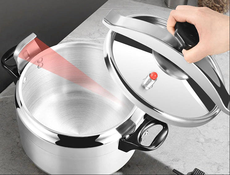 Aluminium Snelkookpan 3L/4L/5L/7L – Gasgeschikt met Easy Lock Deksel en Explosieveilige Constructie