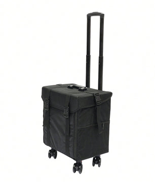 Professionele Rollende Make-upkoffer met 8 Verwijderbare Lades en 360° Wielen – Meerlaagse Cosmetische Trolley
