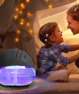 Waterbasis Luchtreiniger met Aroma Diffuser en 7 LED Kleuren – Stil, Verfrissend en Sfeervol
