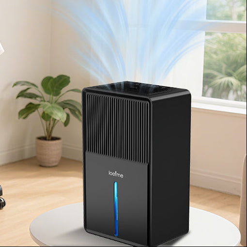 Compacte Luchtontvochtiger 3L – Stil met Luchtreiniging, Droogfunctie en RGB Verlichting