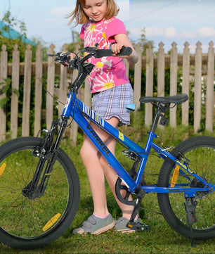 20 Inch Kinder Mountainbike – Met 6 Versnellingen, Achtervering en V-Brakes, Lichtgewicht en Sportief