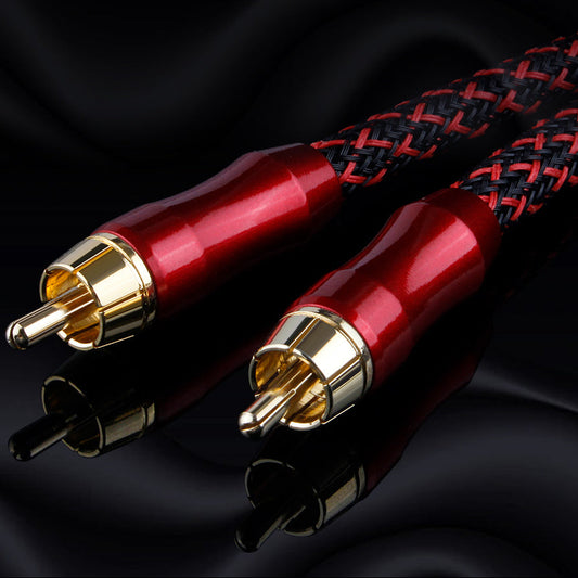 Hifi RCA Coaxiale Audiokabel – 75 Ohm OFC Signaalkabel met Vergulde Connectoren