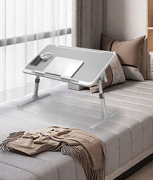 Ergonomisch Opklapbaar Laptopbureau – Verstelbare Bedtafel met Hoogte en Hoekinstelling