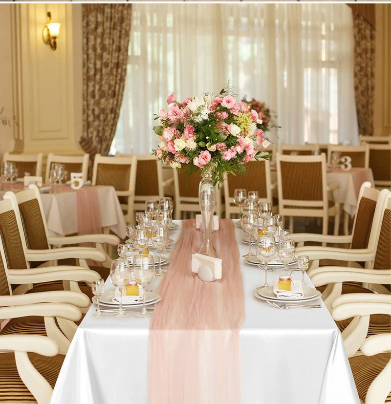 Rechthoekig Satijnen Tafelkleed – Elegant Tafelkleed voor Feesten en Diners