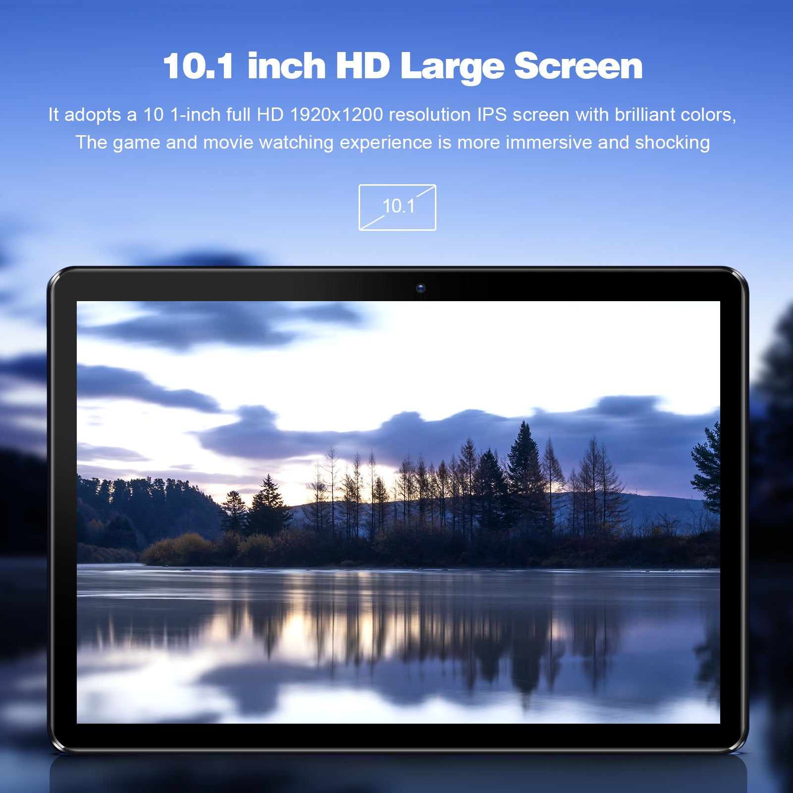 10 Inch Android Tablet met SIM-slot en WiFi – Quad-Core Touchscreen Tablet met GPS en Dubbele Camera