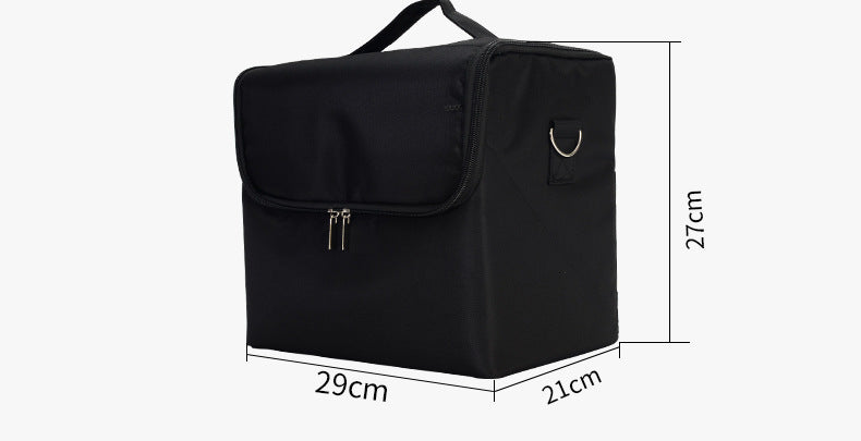 Meerlaagse Make-up Tas – Waterdichte Cosmetische Organizer voor Reizen