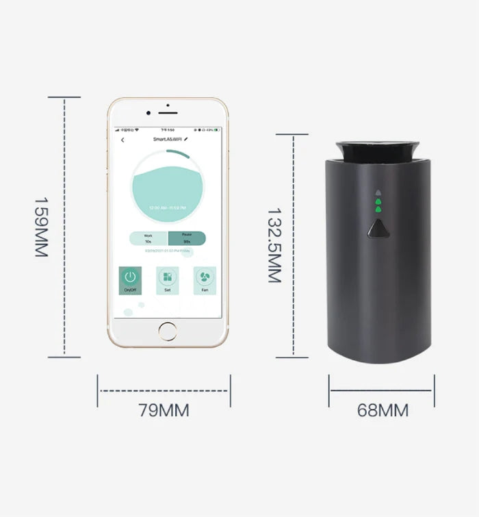Auto Aroma Diffuser met USB Opladen en Luchtbevochtiger – Draadloos en Compact