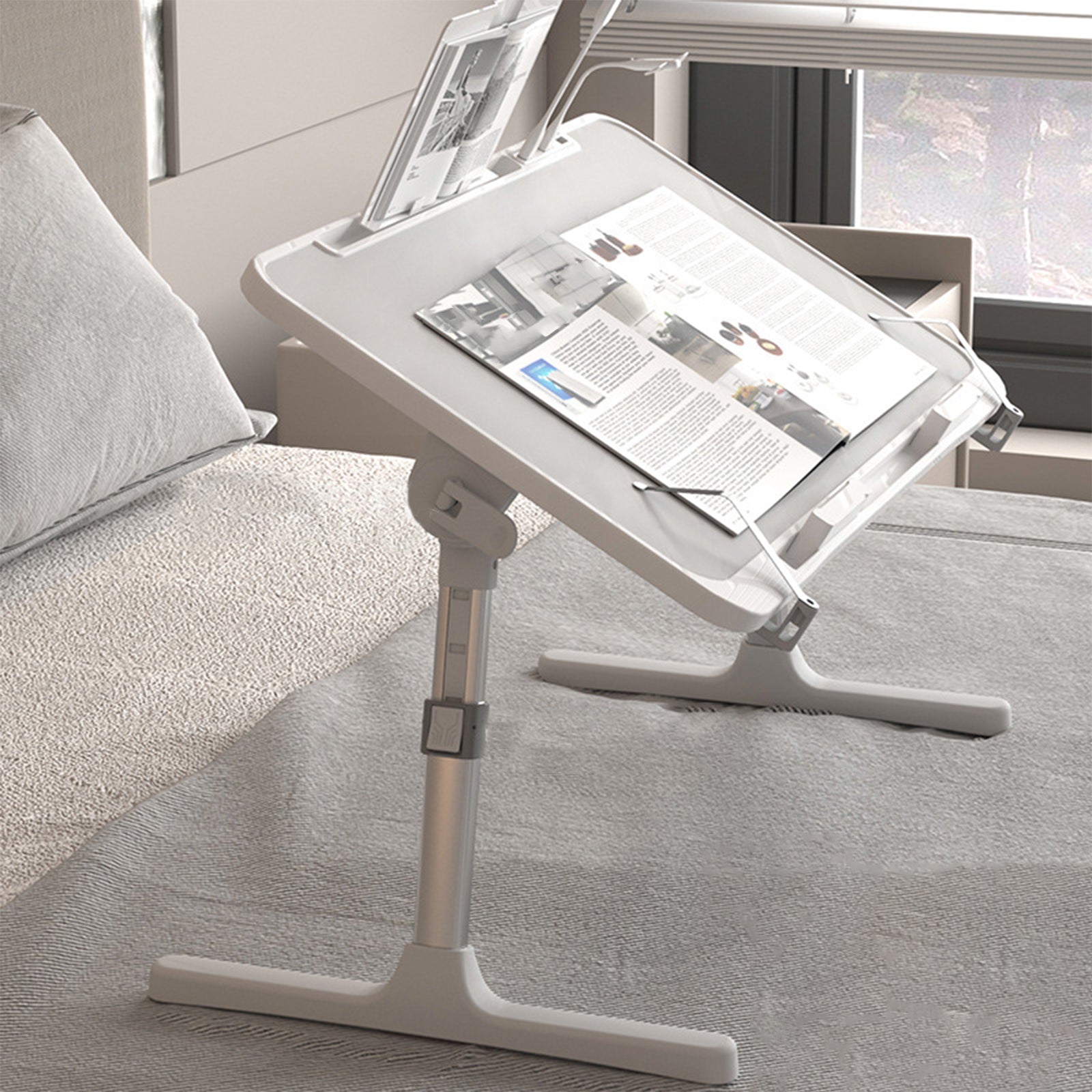 Ergonomisch Opklapbaar Laptopbureau – Verstelbare Bedtafel met Hoogte en Hoekinstelling
