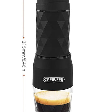 Draagbare 3-in-1 Espressomaker voor Capsules en Gemalen Koffie