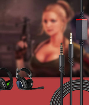 Headset Audio Kabel met Inline Mute – 2m Vervangingskabel voor Gaming Headsets