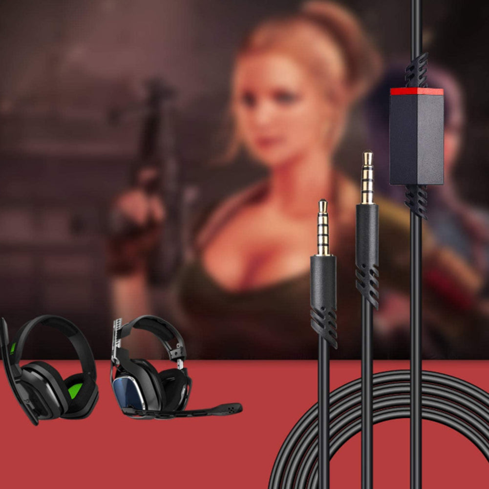 Headset Audio Kabel met Inline Mute – 2m Vervangingskabel voor Gaming Headsets