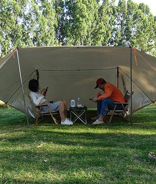 Waterdicht Camping Tarp met 19 Ophangpunten – Multifunctionele Outdoor Luifel voor Zon, Regen en Backpacken 3x3m / 3x4m / 4x4m