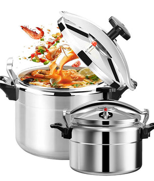 Aluminium Snelkookpan 3L/4L/5L/7L – Gasgeschikt met Easy Lock Deksel en Explosieveilige Constructie