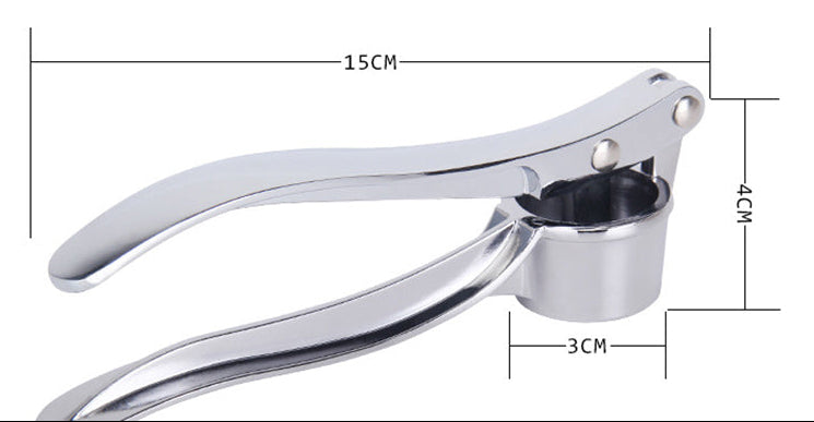 RVS Knoflookpers – Handmatige Knoflook Crusher en Squeezer voor Keuken