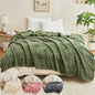 Luxe Gebreide Deken – Zachte Fleece Sherpa voor Bank en Kantoor