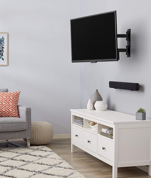 Universele TV Muurbeugel 17–55 inch – Draaibaar en Kantelbaar met Scharnierende Armen