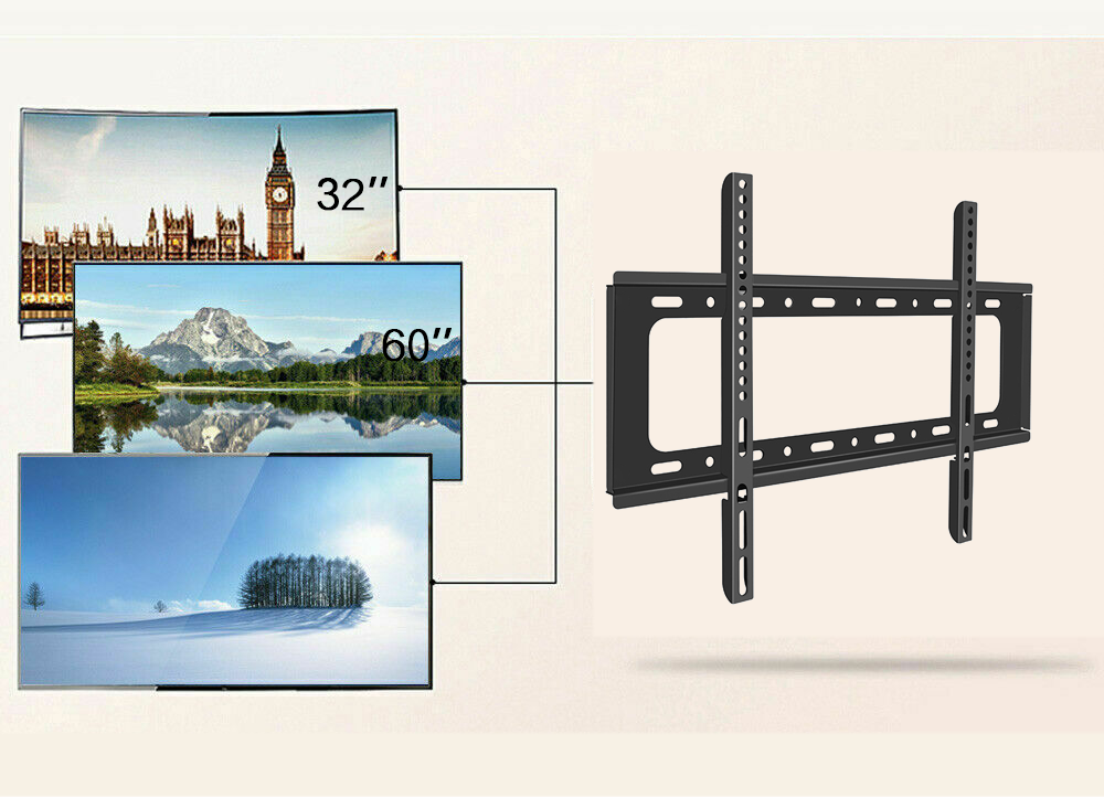 Universele TV Muurbeugel 32–60 inch – Vaste Wandsteun voor LCD en LED TV’s met Waterpas