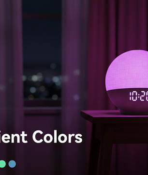 Wake Up Light Sunrise Wekker met White Noise, Bluetooth Speaker en Kleurveranderende Nachtlamp