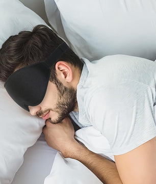 3D Slaapmasker met Oordoppen – Lichtdicht en Verstelbaar voor Diepe Slaap