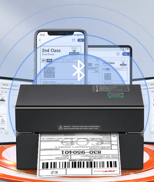 Thermische Labelprinter 300 DPI met Bluetooth en Automatische Labelherkenning – Snelle Verzendlabels en Barcode Printing