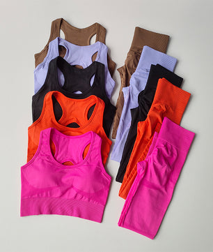 Set van 2 Dames Sportbeha en Fitness Tank Tops – Schokbestendig, Comfortabel en Ademend voor Yoga en Training