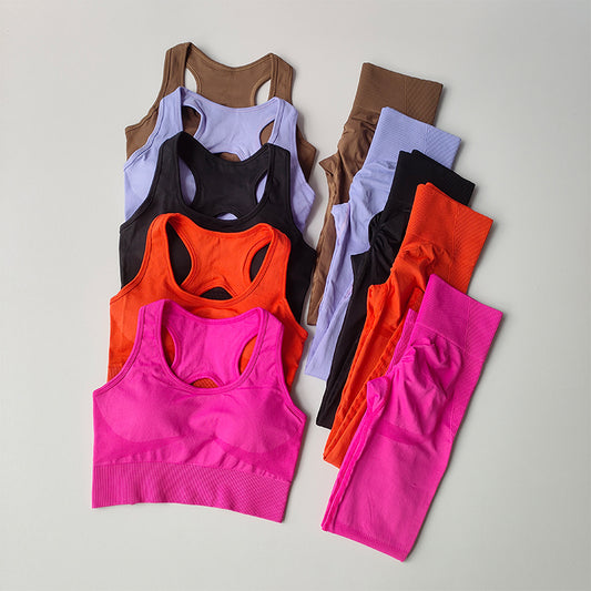 Set van 2 Dames Sportbeha en Fitness Tank Tops – Schokbestendig, Comfortabel en Ademend voor Yoga en Training