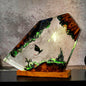 Draak Tafellamp van Hars – Creatieve Cartoon Figuur met 7-Kleuren LED Nachtlamp en USB Oplading