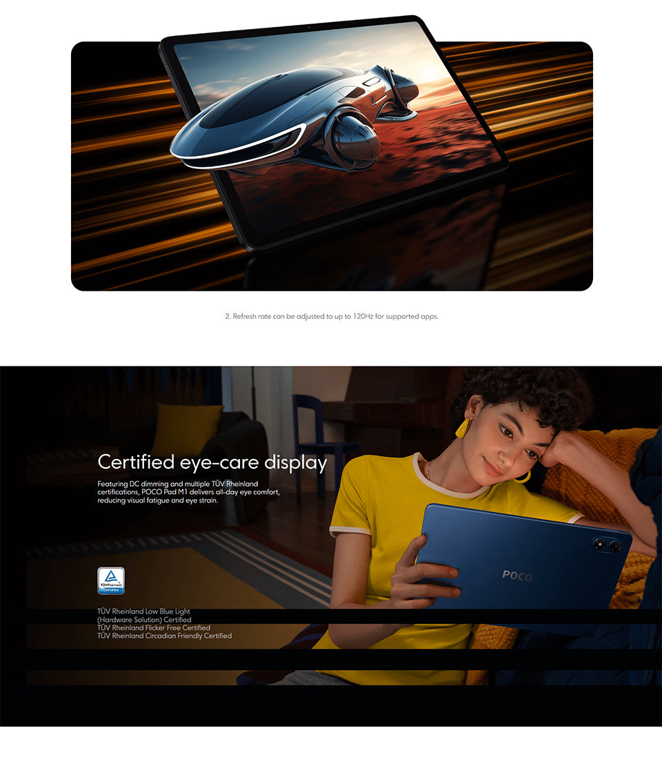 12,1 Inch Tablet met 2,5K 120 Hz Display en Grote Batterij – WiFi Tablet met 256 GB Opslag en Krachtige Processor
