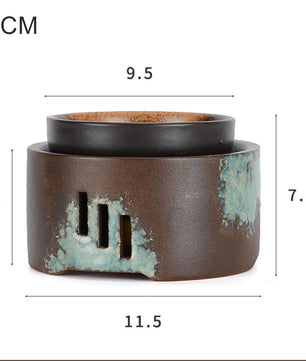 Keramische Aromatherapiebrander – Wax Melt en Olieverspreider met Kaarsverwarming voor Spa en Interieur