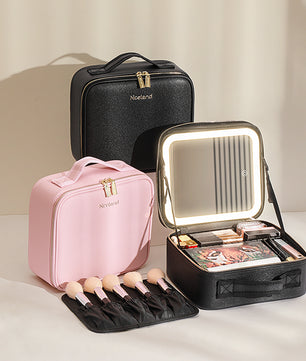 Make-up Koffer met Spiegel en Verdelers – Waterdichte Cosmetische Organizer