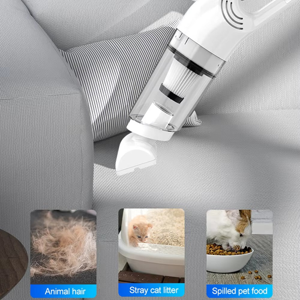 Mini Draagbare Draadloze Handstofzuiger – Krachtige Reiniging voor Auto en Huis, USB Oplaadbaar