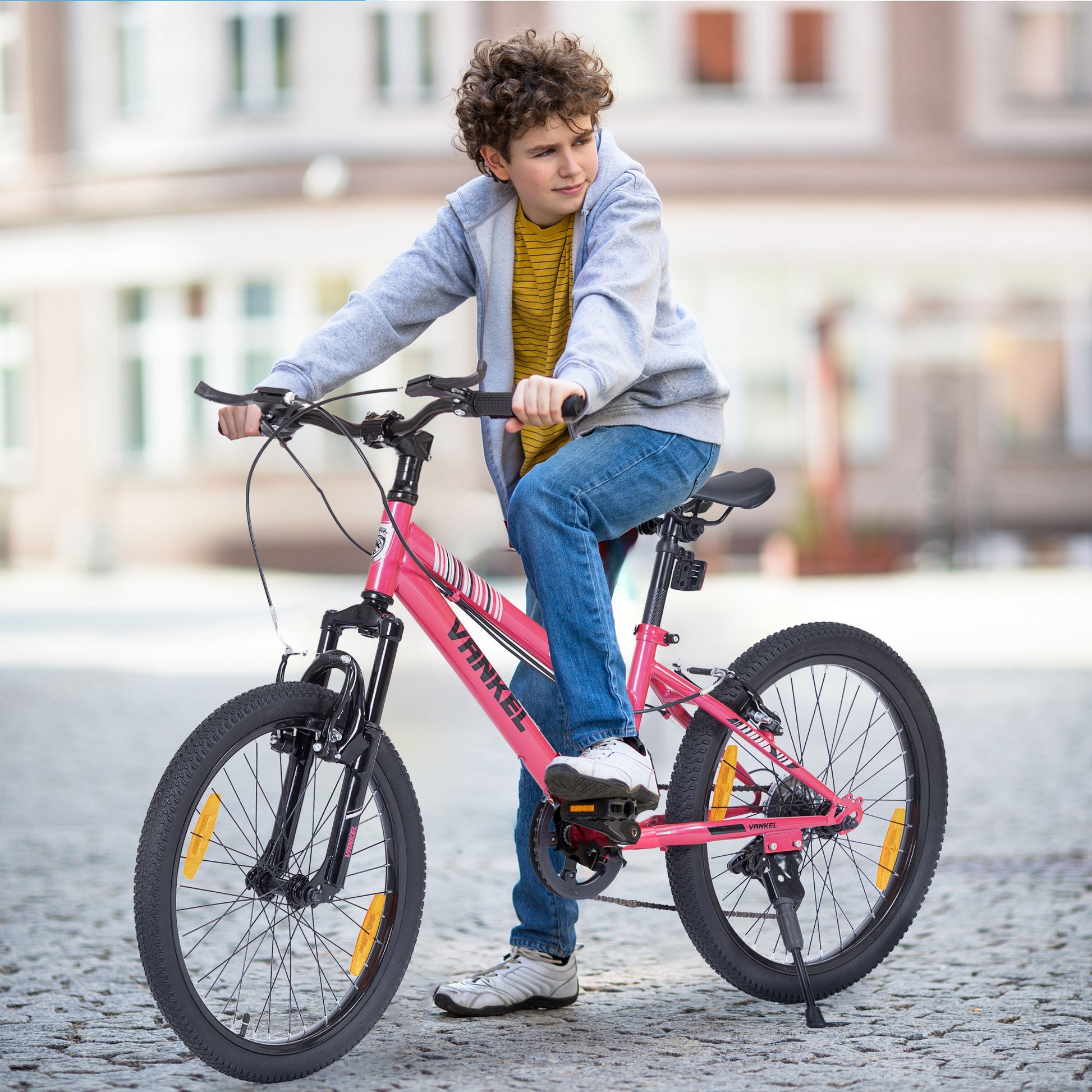 20 Inch Kinder Mountainbike – Met 6 Versnellingen, Achtervering en V-Brakes, Lichtgewicht en Sportief