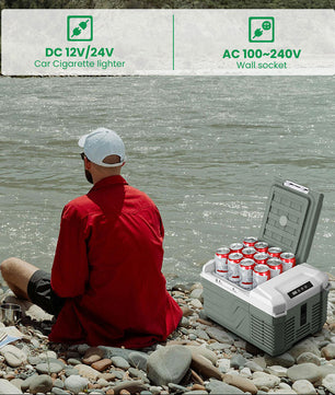 Draagbare Autokoelkast 9L met Compressor – Elektrische Mini Koelbox