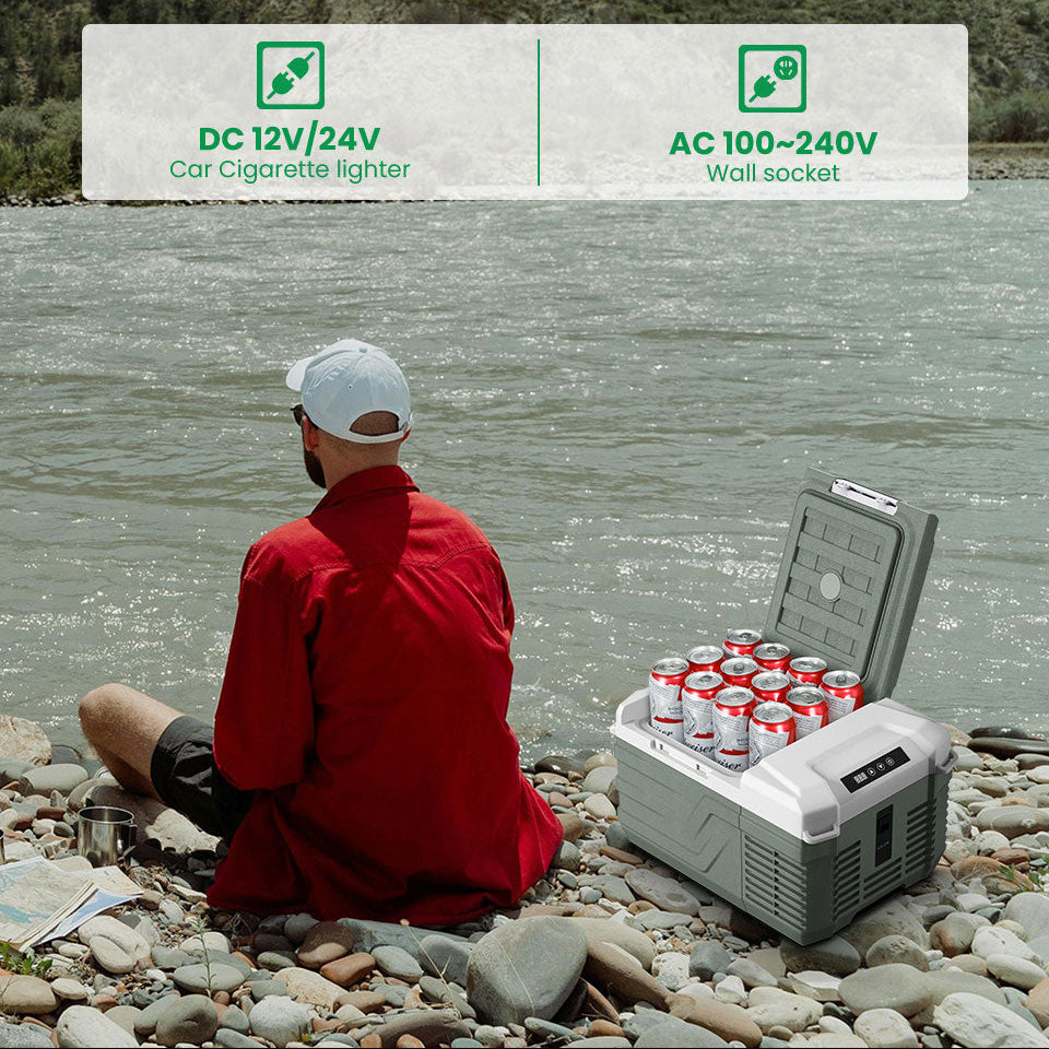 Draagbare Autokoelkast 9L met Compressor – Elektrische Mini Koelbox