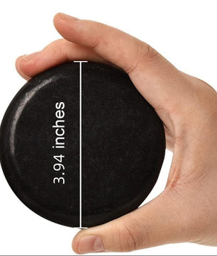Set van 6 Hot Stone Massagestenen – Basalt Stenen voor Ontspanning en Spierherstel