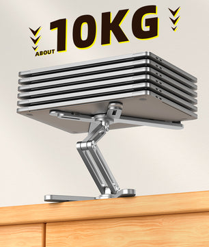 Opvouwbare Aluminium Laptopstandaard met 360° Rotatie – Verstelbare Notebook en Tablet Houder met Warmteafvoer
