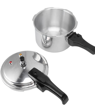Aluminium Mini Snelkookpan 3L – Compact en Gasgeschikt met 18 cm Bodem
