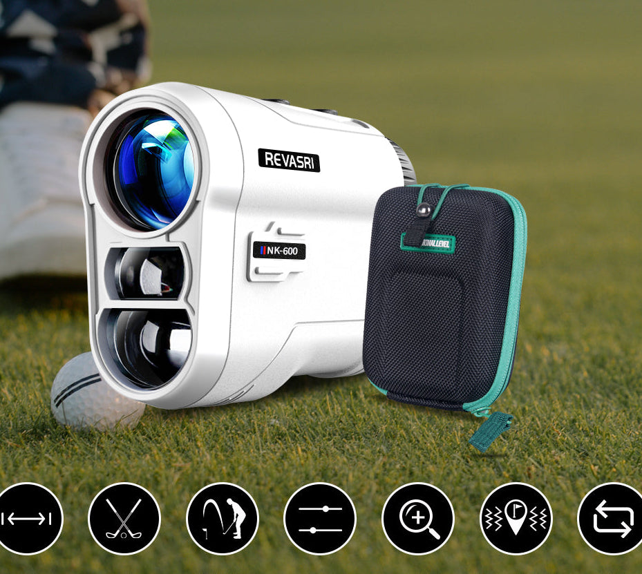 Golf Laser Afstandsmeter 600–1000m – Flag Lock, Hellingscompensatie en Scanmodus