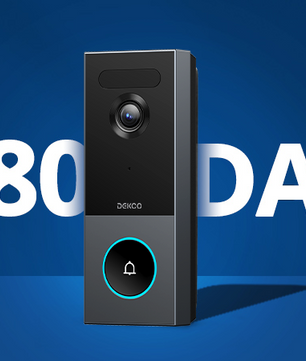 5MP Ultra HD Draadloze Video Deurbel met Camera – 2.4/5G WiFi, PIR Bewegingsdetectie, 2-Weg Audio en Lange Batterijduur