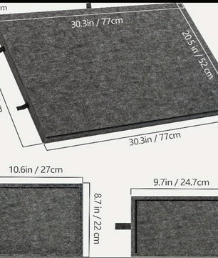 Opvouwbaar Vilten Puzzelbord met Beugel – Draagbare Puzzeltafel met Opbergfunctie