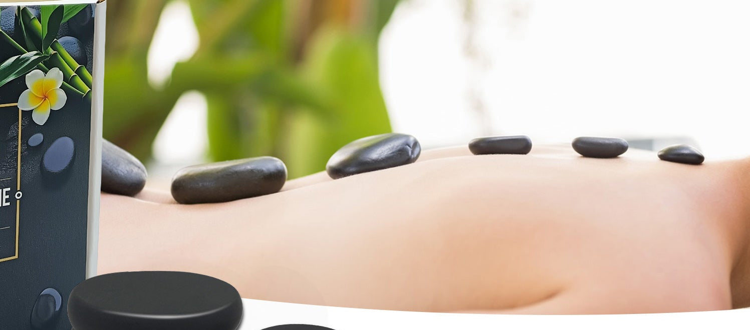 10-delige Hot Stone Massageset – Basalt Massagestenen voor Ontspanning en Professionele Lichaamsmassage