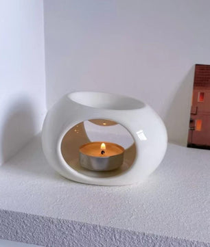 Keramische Aromatherapiebrander – Olieverspreider en Kaarsverwarmer voor Sfeervolle Decoratie
